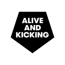 The Alive And Kicking logo.